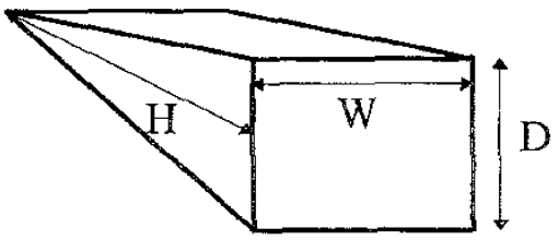 Bladder Volume Triangular Prism